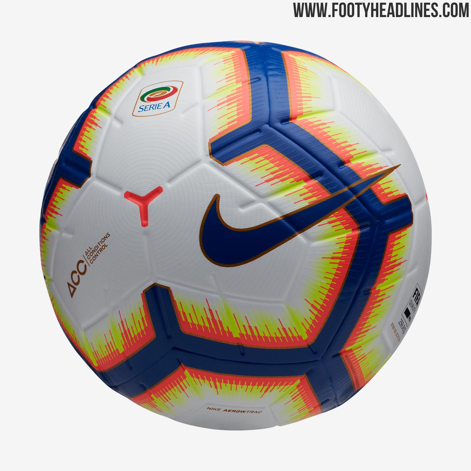 Nike Merlin Serie A 2018 19 Ball Features Old League Logo Footy